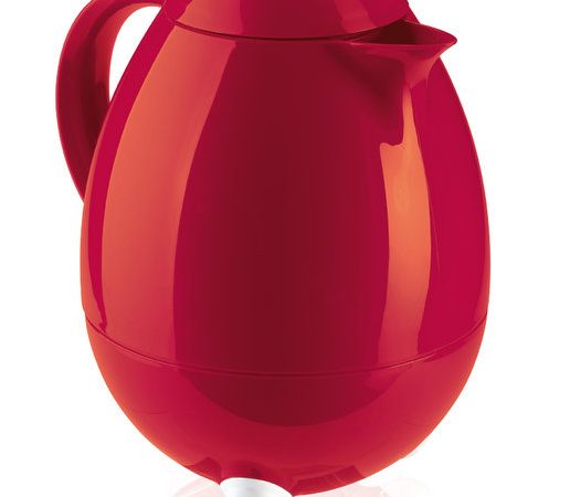 כד מעוצב שומר חום וקור צבע אדום מבריק COLUMBUS 2000