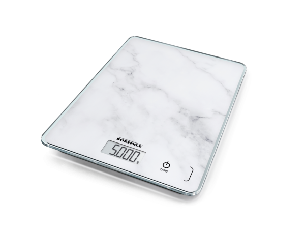 משקל מטבח לבן דמוי שיש יוקרתי KWD Page Compact 300 marble