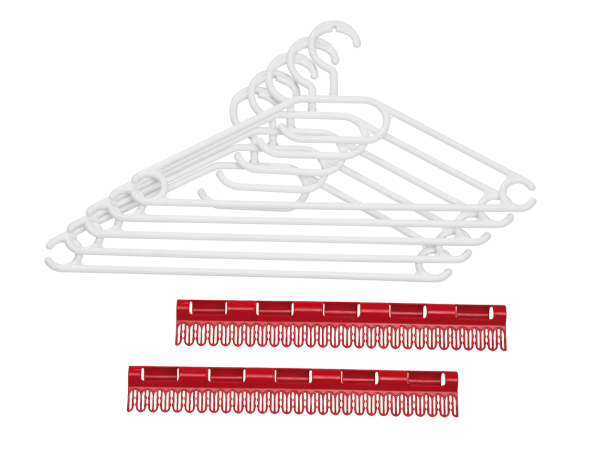 סט 2 מחזיקי פריטים קטנים ו5 קולבים