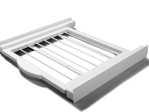 ערכת ערימה אוניברסלית עם מדף תליה למכונות כביסה ומייבשים